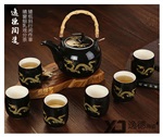 手繪功夫茶具 粉彩陶瓷茶具 青花瓷茶具