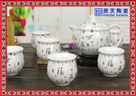 禮品花卉茶具套裝  高檔禮品茶具 定做陶瓷茶具廠家