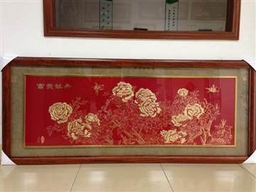 金屬工藝雕畫(huà),雕畫(huà)特色禮品,24K雕畫(huà)