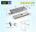 LCJ力士堅(jiān)磁力鎖MC150T單門暗裝型成都力士堅(jiān)