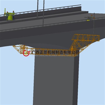 橋底施工吊籃式橋梁檢測車