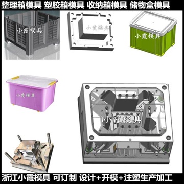 臺州做模具塑料儲物箱模具 中專物流箱模具定制