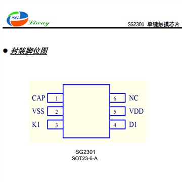 單鍵觸摸三模式無極調(diào)光IC-SG2301