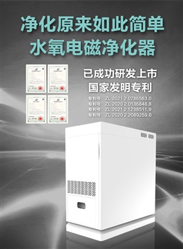 左杉新型水氧電磁空氣凈化器家用除甲醛霧霾pm2.5