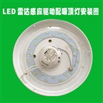 LED微波感应开关驱动雷达感应开关一体化8-24W