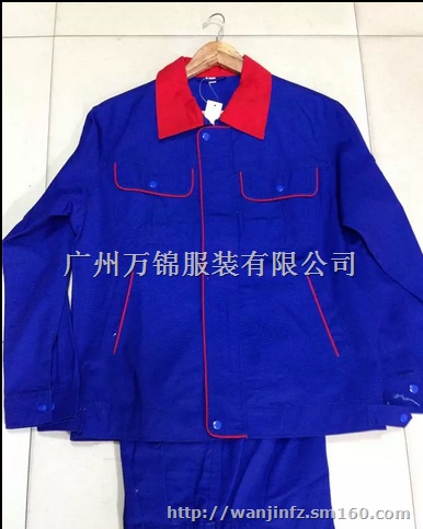 广州花都长袖工作服定做，厂服工衣工作服批量生产