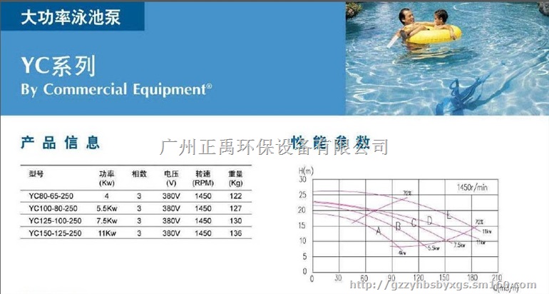 滨特尔大功率铸铁泳池泵