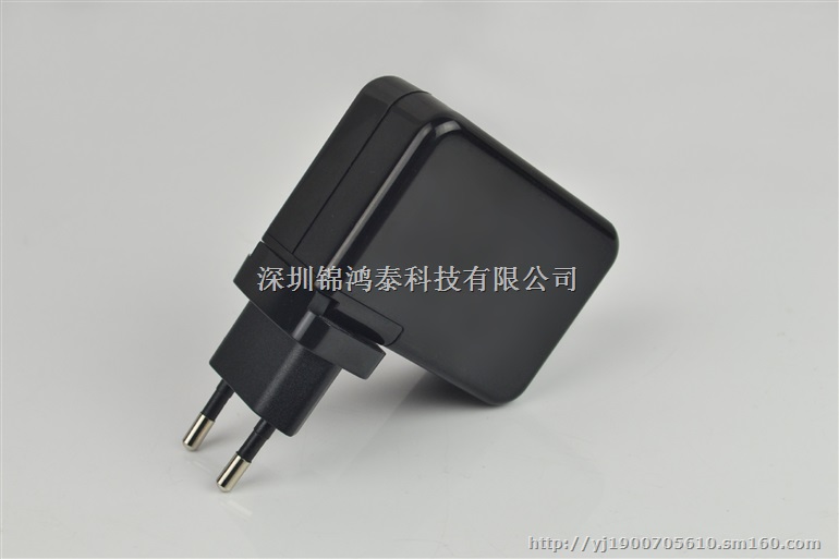 厂家直销旅充 4USB5V2.1A欧规充电器