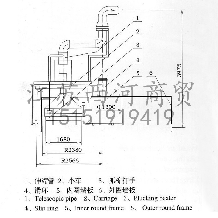 纺织机械设备A002D FA002型自动抓棉机