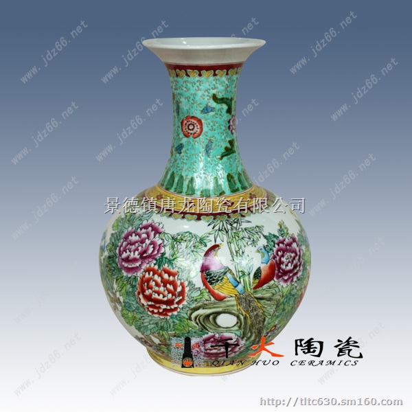 景德镇陶瓷器 大师手绘陶瓷花瓶 现代时尚家居装饰品