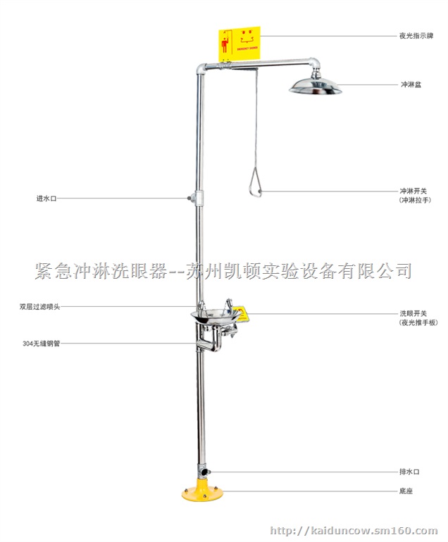 ABS涂层邵阳洗眼器,复合式邵阳洗眼器