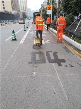 广西桂林小区道路划线-地下车库划线