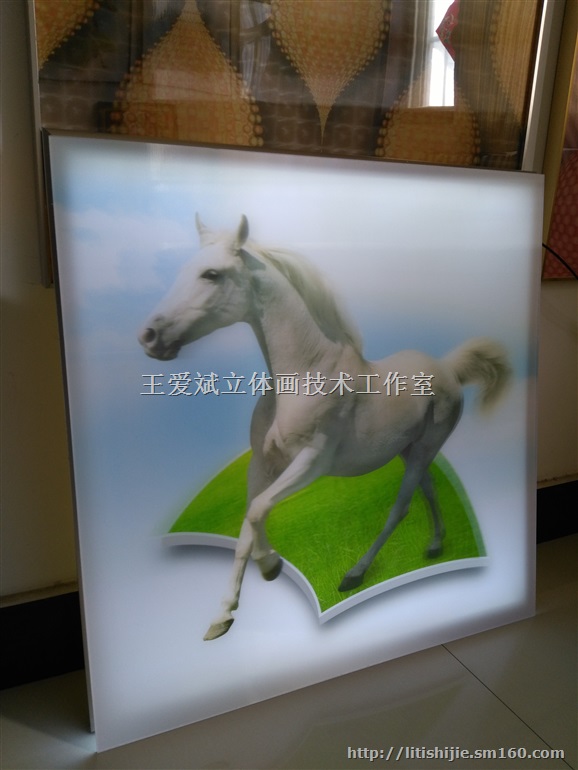 批发高品质呼之欲出裸眼3D立体工艺画骏马图