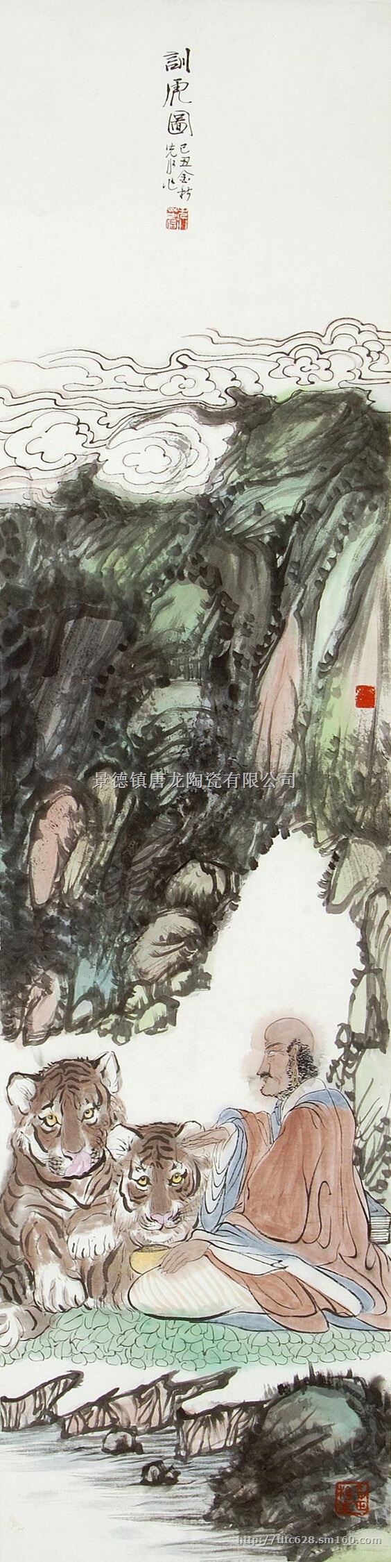 “禅意”题材定做瓷板画，家居装饰墙壁画