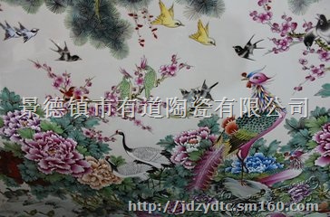 名家瓷板画定制陶瓷装饰画定做18879867174