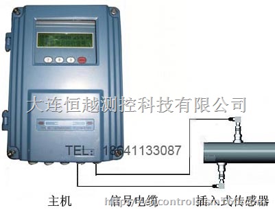 固定分体安装壁挂式测量空调水流量流速超声波流量计