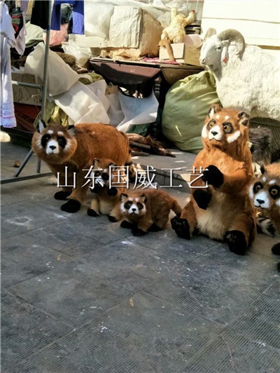 电动仿真小熊猫仿生科教模型