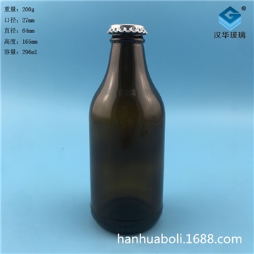 徐州生产300ml茶色玻璃啤酒瓶酵素玻璃瓶生产厂家