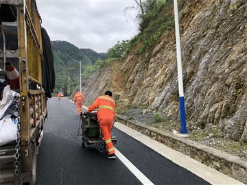 秀山道路划线 学校车库划线重庆公司