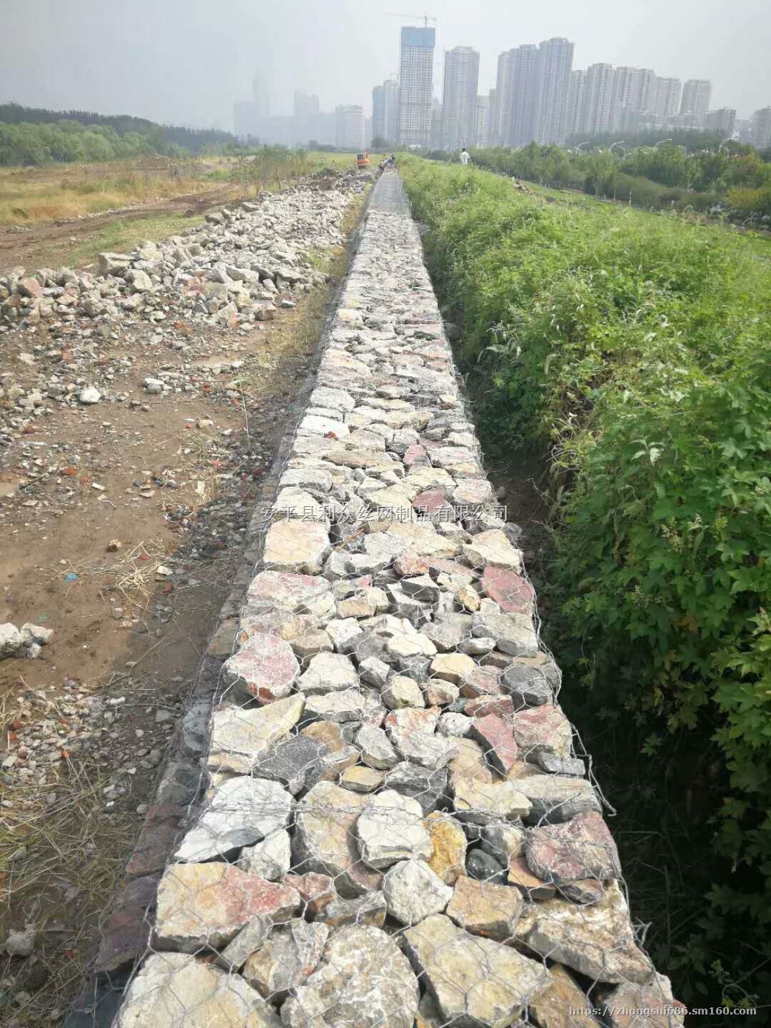 河道襯砌格賓石籠擋牆-鍍鋅格賓網價格