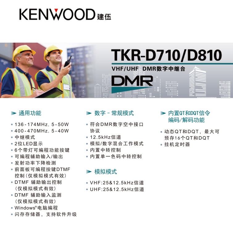 成都建伍数字中继台TKR-D810/D710