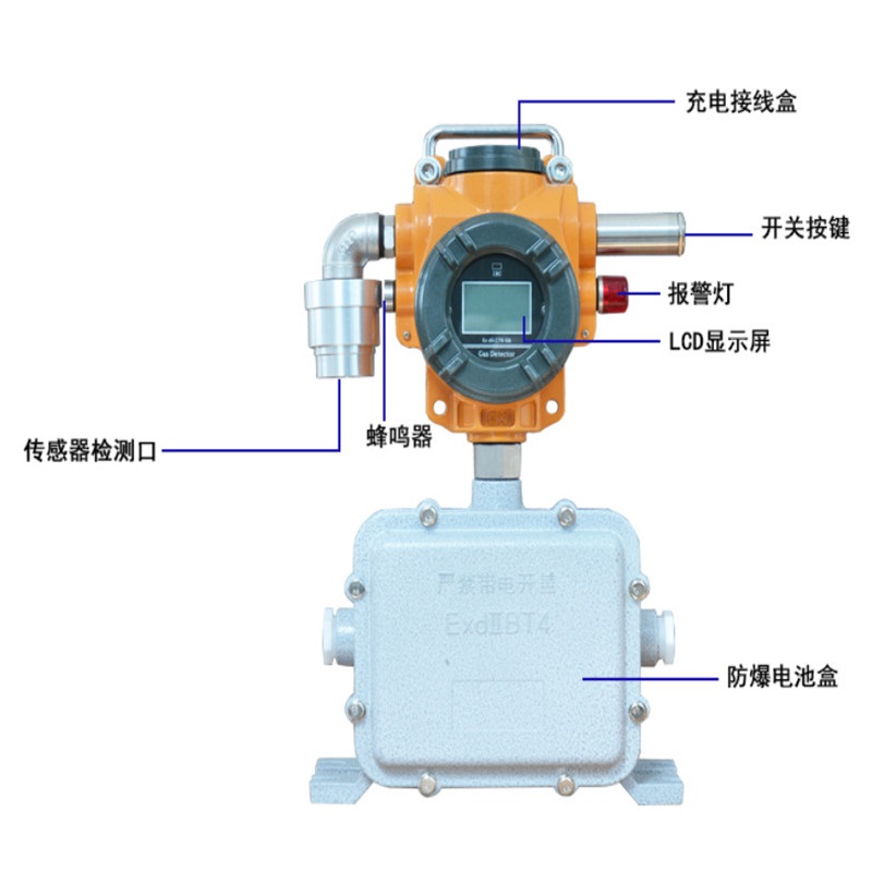 移动式气体检测仪HS400-W电池式一氧化碳报警器