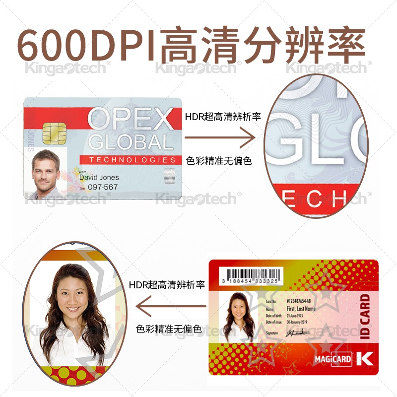 美吉卡MAGICARD-K工牌打印机公司徽标打印