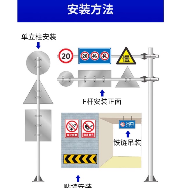 南京停车场标识牌地库交通标牌停车库铝板交通指示牌