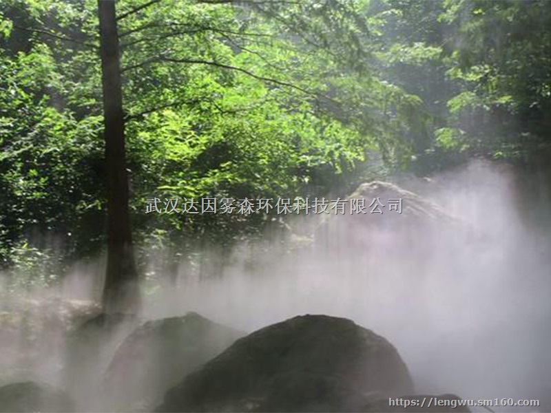 武汉雾森公司植物园景观雾森设备-自动喷雾，节能节水