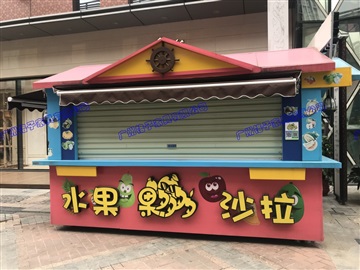 来图定制 应援移动餐车 美食街餐饮售卖亭